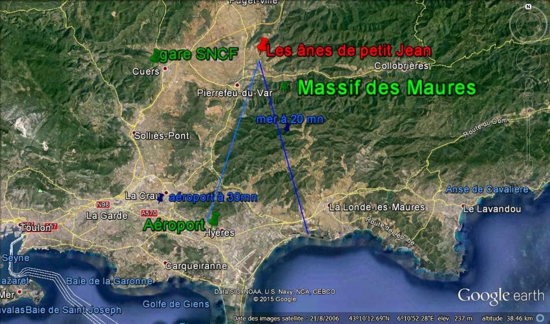 Les Anes De Petit Jean Hotell Pierrefeu-du-Var Exteriör bild